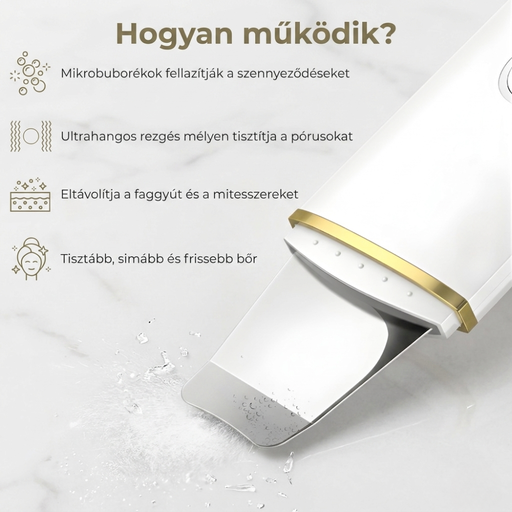 PureGlow-Ultrahangos Arctisztító